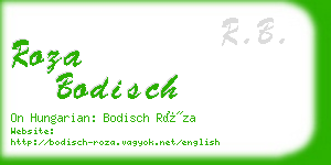 roza bodisch business card